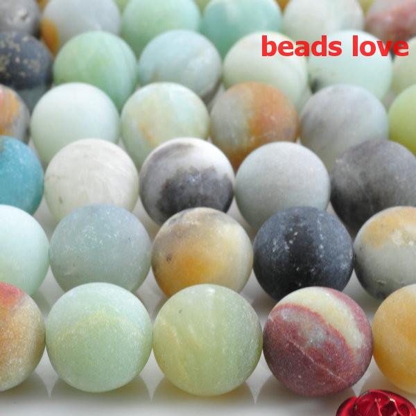 Pick Size 4.6.8.10.12MM Natural Smooth Colorful Amazonite Stone Round Loose Beads 15.5