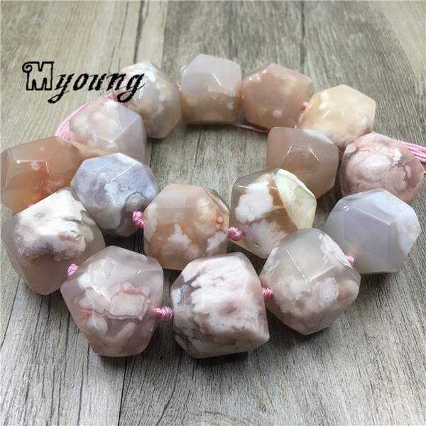 Large Faced Cherry Agates Stone Nugget Beads,Natural Gems Stone Pendant Beads For DIY Jewelry MY1960