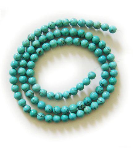 Natural stone round loose beads - DIY handmade beaded jewelry bracelet necklace earrings accessories (4MM)