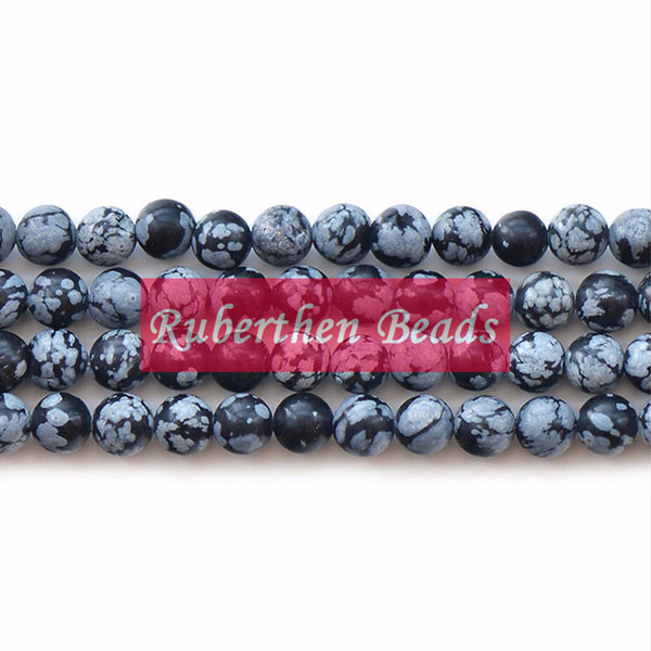 wholesale Trendy Natural Stone Snowflake J-asper Beads Natural Stone Wholesale Loose Bead 8 mm Round Beads for Making Jewelry