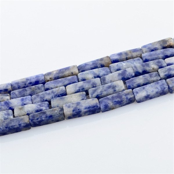 wholesale 1 Strand/lot Blue Natural Stone Beads 4x13mm Unprocessed DIY Bracelet Necklace Spacer Beads For Jewelry Making