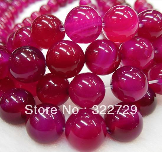 DIY handmade jewelry 6mm natural gemstone beaded crystal cherry red roses red agate beads wholesale