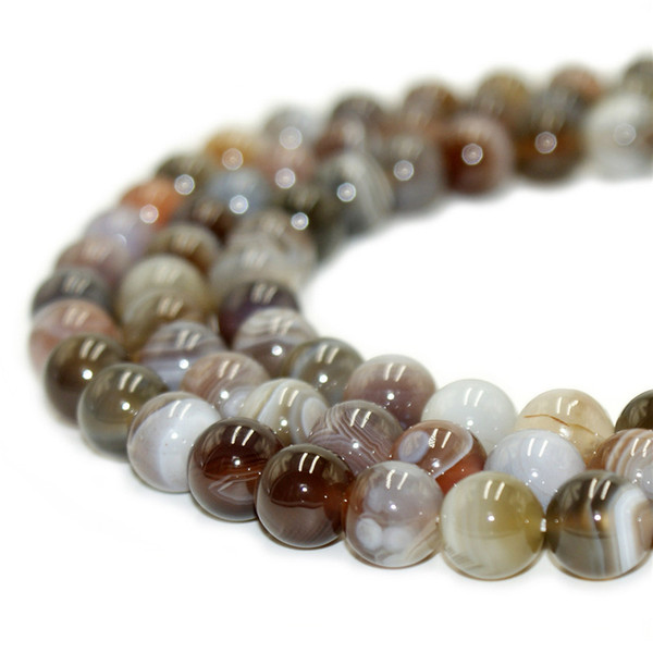 Natural Stone Beads Persian Gulf Gemstone Round Agate Loose Beads for DIY Bracelet Necklace Jewelry Making 4 6 8 10 mm