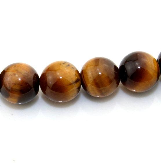 Hot Sale 65pcs one strand 6 mm Natural Stone Beads Yellow Tiger Eye Beads For Jewelry Making