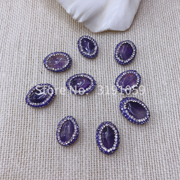 European and American style purple crystal beads