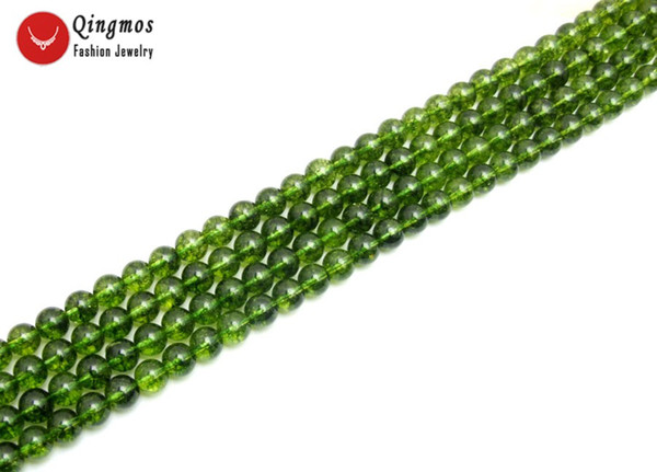 wholesale Natural 10mm Round Green Peridot Gem Stone Beads for Jewelry Making DIY Necklace Bracelet Strand 15