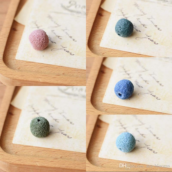 High Quality Round Loose Beads Ball Handmade Jewelry Aroma Lava Beads Natural Volcanic Rock Stone DIY Jewelry Making Christmas Gift D210SF