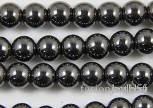 f3522 8mm Good Black Hematite Loose ball Beads crystal Findings Fit DIY Bracelet Bead for bracelet hotsale DIY Findings Jewelry w62