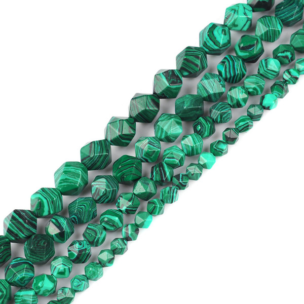 6mm 8mm 10mm 12mm AAA Grade Faceted Imitation malachite stone Beads Natural Stone Beads DIY Loose Strand Bead Jewelry Making