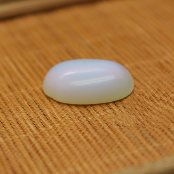 Man-made solid untreated opal cabochon Australian lightning ridge White light opal Vivid play of color Oval and Flatback cabochon