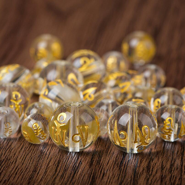 New Fashion 20pcs/lot Artificial Crystal Beads Clear Color Bronzing Bead for DIY Bracelet Party Supply 8mm-12mm Beads