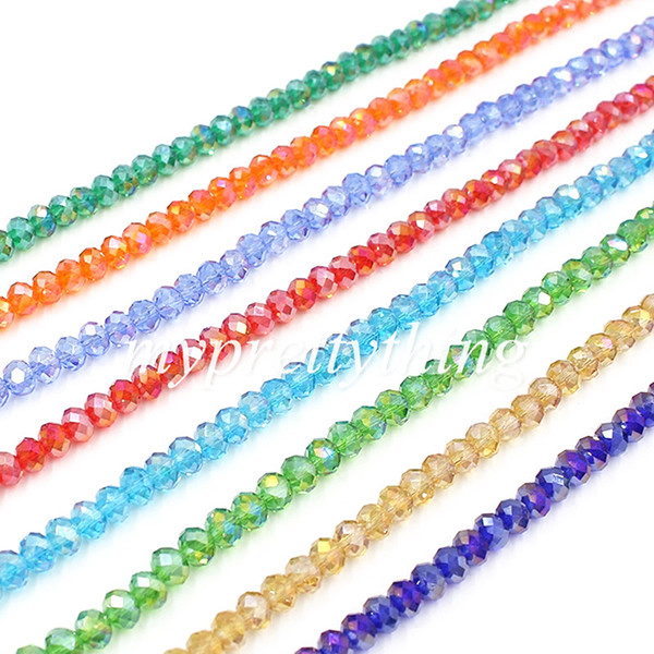 150 pcs/lot 3mm AB Color Artificial Crystal Flat Beads for DIY Accessories ,Jewelry Making,Handicrafts, Multifunctional Semi-finished Gifts