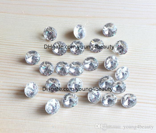 free shipping 40pcs/lot 12mm round clear crystal button silver DIY shirt coat hat shoes sofa artcraft costume sewing accessory.