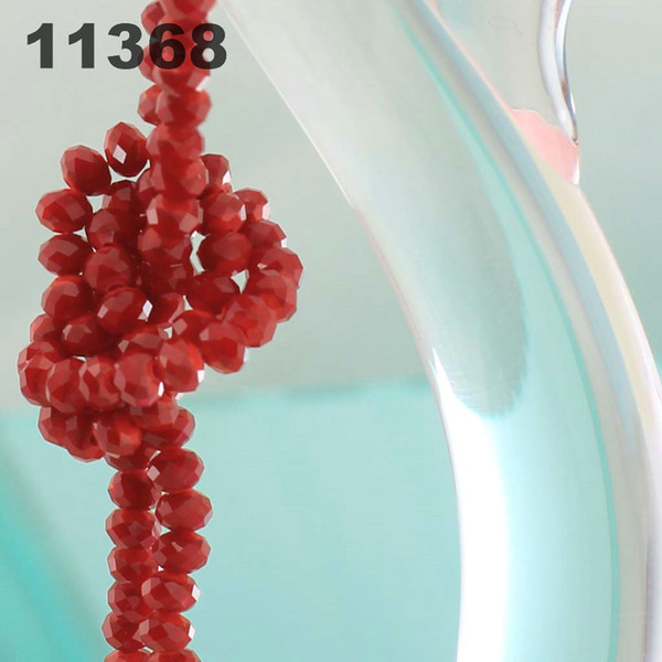 4MM Crystal Bracelet tip bead loose beads fashion handbags whole string bracelet DIY manual can dark red 11368