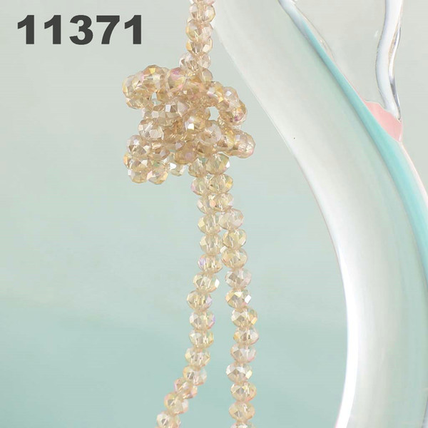 4MM Crystal Bracelet tip bead loose beads fashion handbags whole string bracelet DIY manual can Metallic Champagne 11371