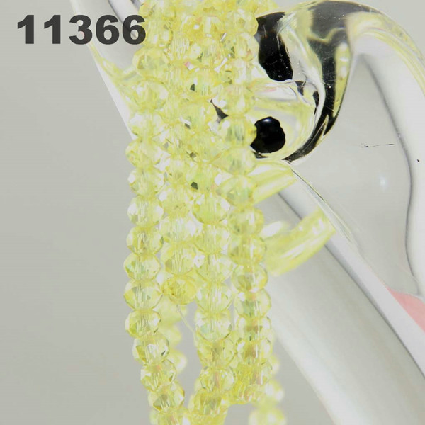 4MM Crystal Bracelet tip bead loose beads fashion handbags whole string bracelet DIY manual can Lemon yellow 11366