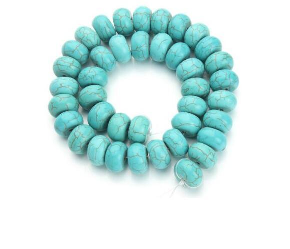 Approx.65pcs/pack Dia 1*0.6cm Jewelry Making Findings Natural blue Created Beads DIY Bracelet Necklace Loose Stones F1200