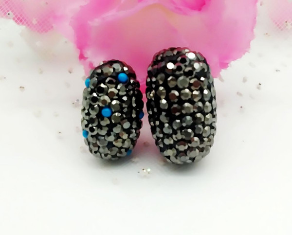 10 PCS DIY Rhinestone Bead, covered with turquoise jewelry connector accessories, for the production of fine jewelr