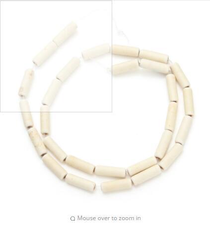 Approx. 29pcs/pack Dia 0.4cm Loose seed Spacer Tube Beads White Created Stone For jewelry making DIY Beads F1309