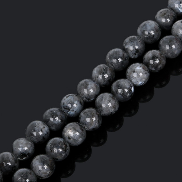 8mm New Arrival 4/6/8/10mm 38cm/strand Moonstone bead Gem stone Black Moon Stone Round Loose Beads For Jewelry Making