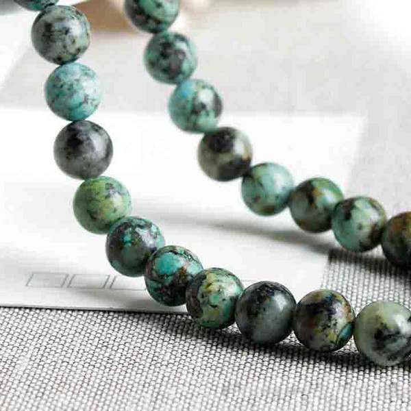 Whoelsale 46 beads one strand Natural African Turquoise stone Loose Beads,Losee Gemstone Beads jewelry making