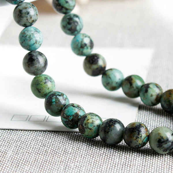 Whoelsale 63 beads 6mm one strand Natural African Turquoise stone Loose Beads,Losee Gemstone Beads jewelry making