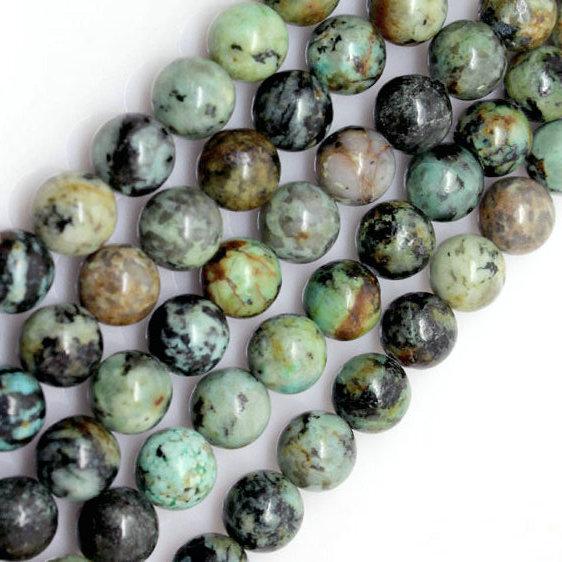 Whoelsale 46 beads one strand Natural African Turquoise stone Loose Beads,Losee Gemstone Beads jewelry making