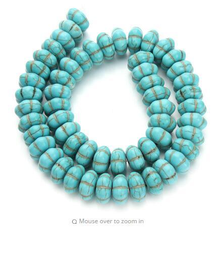 About 50pcs/pack Dia 1.4cm Loose DIY Craft Irregular Round Ball Loose Spacer Blue Created Beads Jewelry Stones F1246