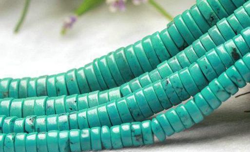 ONE STRAND TURQUOISE SPACER Beads COIN Loose Beads Semi Precious Stone For Jewelry Making Diy