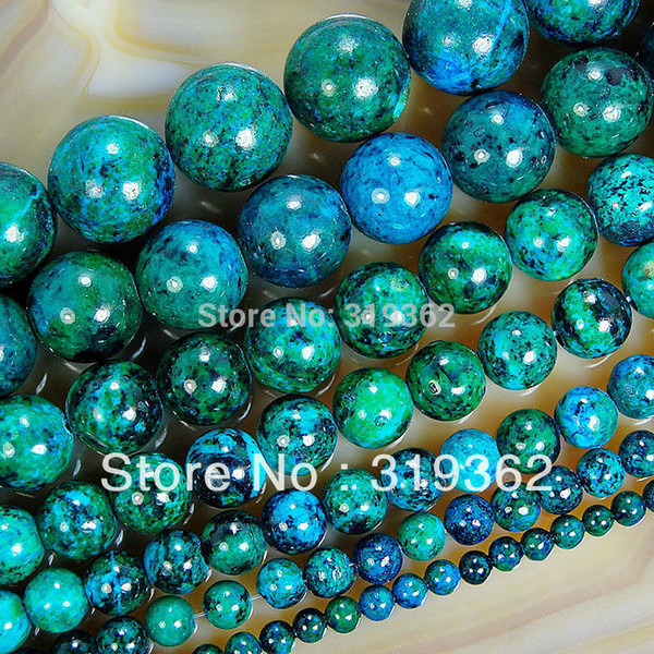 8mm Chrysocolla stone Round Loose Spacer Beads 15