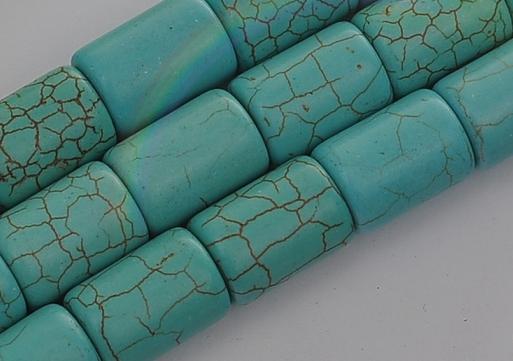 Wholesale - 200 pcs 6x8 mm Turquoise beads / barrel beads