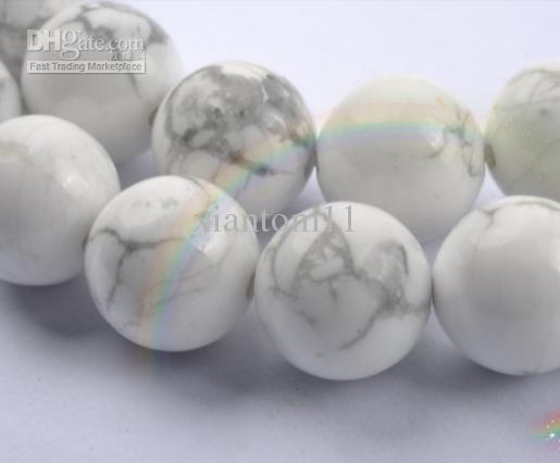 Wholesale ~ 100 pcs 8MM pure natural white pine semi-precious beads DIY beaded bracelet / jewelry ac