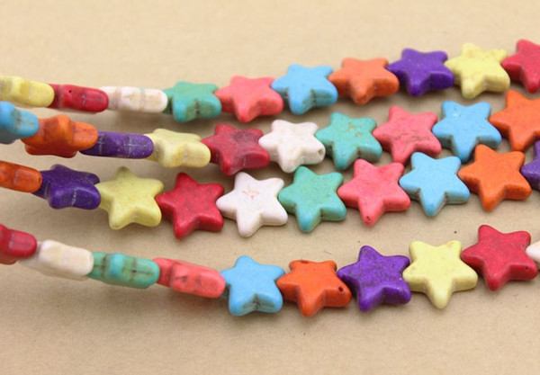 Approx.32pcs/pack 14mm Star Colorful Spacer Beads Loose Beads Created Stone DIY Jewelry Making Craft Bracelet Necklace F1348