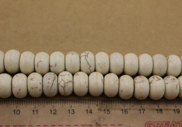 Approx.40pcs/pack Bia 1.4cm Spacer Semi Precious Stone Jewelry DIY Large Round Flat Ball white Created Beads F1227