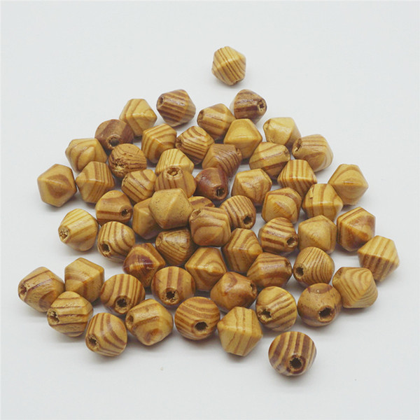 100pcs/lot 15x16mm Unfinished Natural Pine Wood Bead Loose Geometric Matsuki Wooden Spacer Beads For Diy Jewelry Making Findings