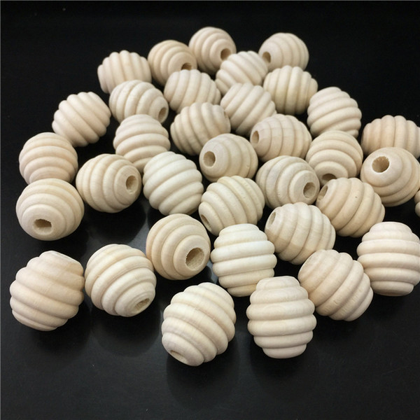 50pcs 21x20mm Thread Shape Unfinished Natural Wooden Spacer Beads For Baby DIY Crafts Kids Toys Jewelry Making Loose Wood Beads