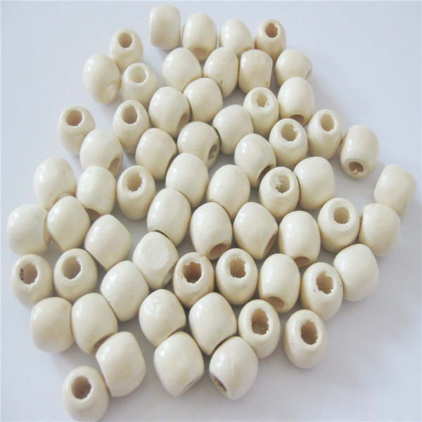 Wholesale 1000pcs/lot High Quality Wooden Beads 11*12mm Shape Natural oval Wood Loose Spacer Beads for Bracelet