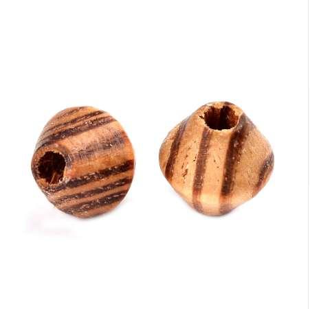 Pandahall 20 pcs 16x15mm Natural Wooden Beads large Hole Spacer Beads Bicone For DIY Jewelry Craft Making Peru kralen cuentas