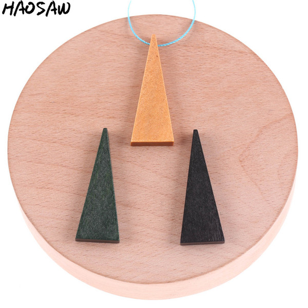 15*40MM 200Pcs/Lot Natural Triangle Shape Wood Beads For DIY Handmade Earrings Jewelry/Jewelry Findings/Accessories Making