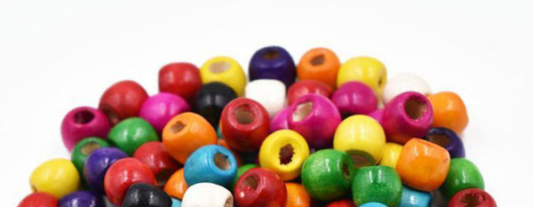 Wholesale 200Pcs Wood Mixed Round Charm Spacer Beads 12MM