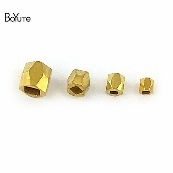 buddha BoYuTe 200Pcs 2 2.5 3MM 4MM Metal Brass Square Tibetan Buddha Beads DIY Jewelry Accessories