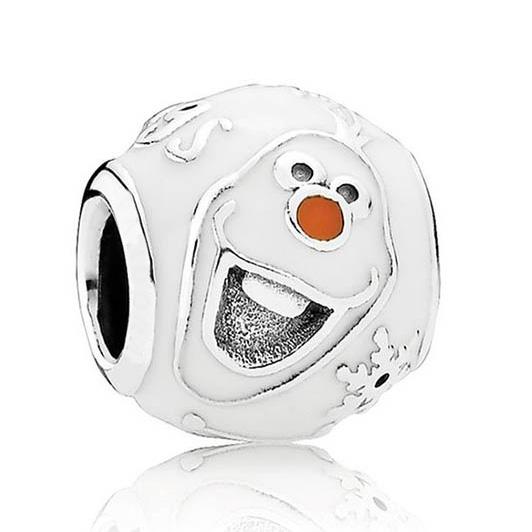 Authentic 925 Sterling Silver Bead Charm White Enamel Friendly Beads Fit Women Bracelet Bangle DIY Jewelry