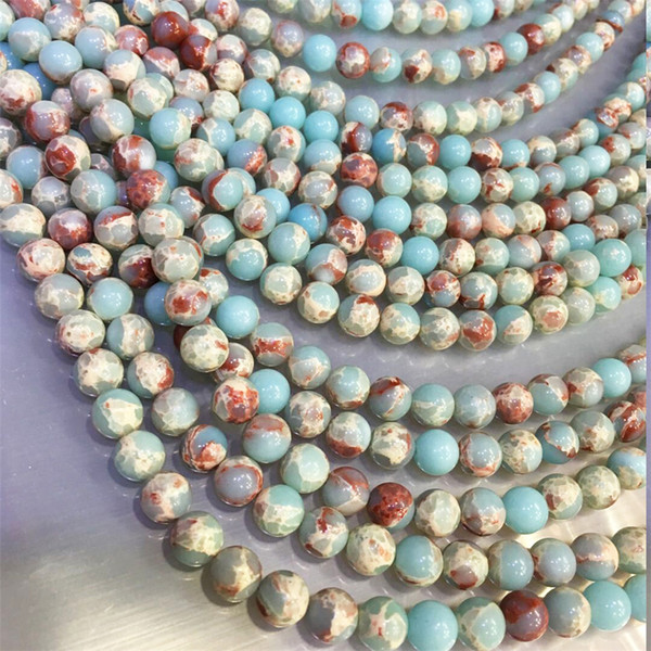 blue Impression Jasper Beads, 8mm 10mm Round Beads,Wholesale Gemstone Beads,15.5inch,Full Strand ,Hole 1mm