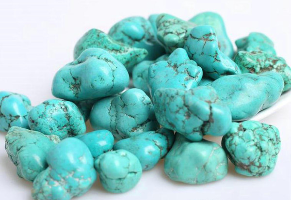 FREE SHIPPING 50PCS/LOT MIXED TURQUOISE nugget good lucky energy STONE BEADS 6-16MM