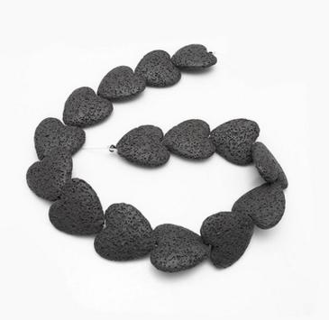 High Quality Lava beads Natural Stone 20*20*8mm Volcanic rock Loose bead Jewelry bracelet Necklace Jewelry Making DIY