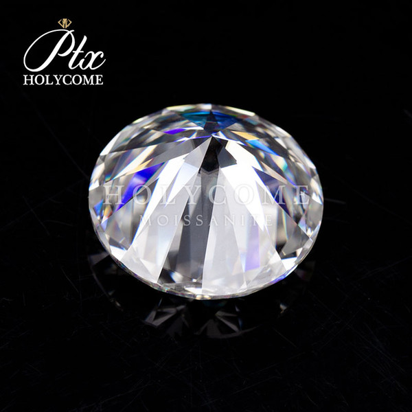 Lab Created Pure White Round Shape high quality Loose Synthetic Moissanite