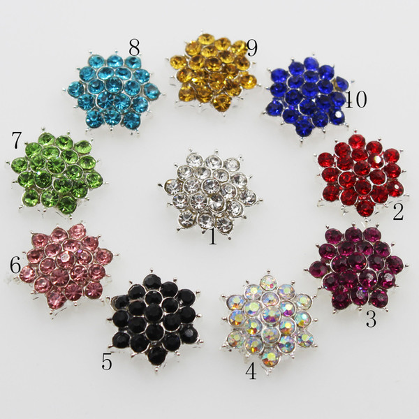 New 50pc 16mm Metal buttons Alloy Rhinestone button very beautiful decorate wedding invitations hair flower center scrapbooking