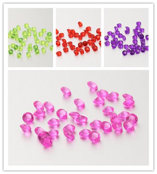 Hot 1000 pc / more than 4.5 mm dispersion crystal transparent acrylic sharp diamond wedding bare diamond holiday accessories