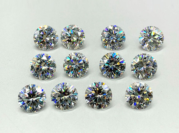 Most Brilliant F Color VS1 1.6mm White Moissanite Stones Synthetic Loose Moissanite Gemstone Beads Diamond Test Positive