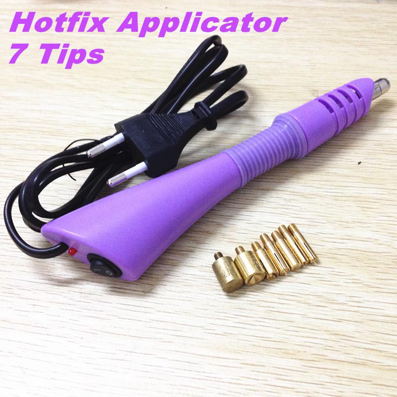 Purple Style Hot Fix Hotfix Applicator Wand Crystal Rhinestone Iron-on for Garment Tool